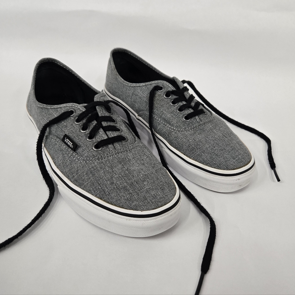 Vans Lo Pro Lace Up Skate Shoes - Ash Gray Canvas